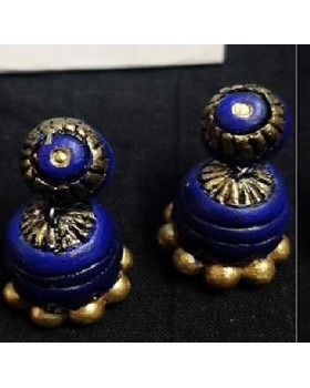 Handpainted Terracotta Jewellery – Ear rings Handpainted Terracotta Jewellery – Ear rings